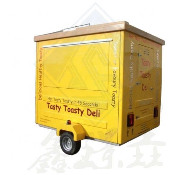 Cartello di fast food a colori personalizzati Triciclo elettrico per hot dog e burger