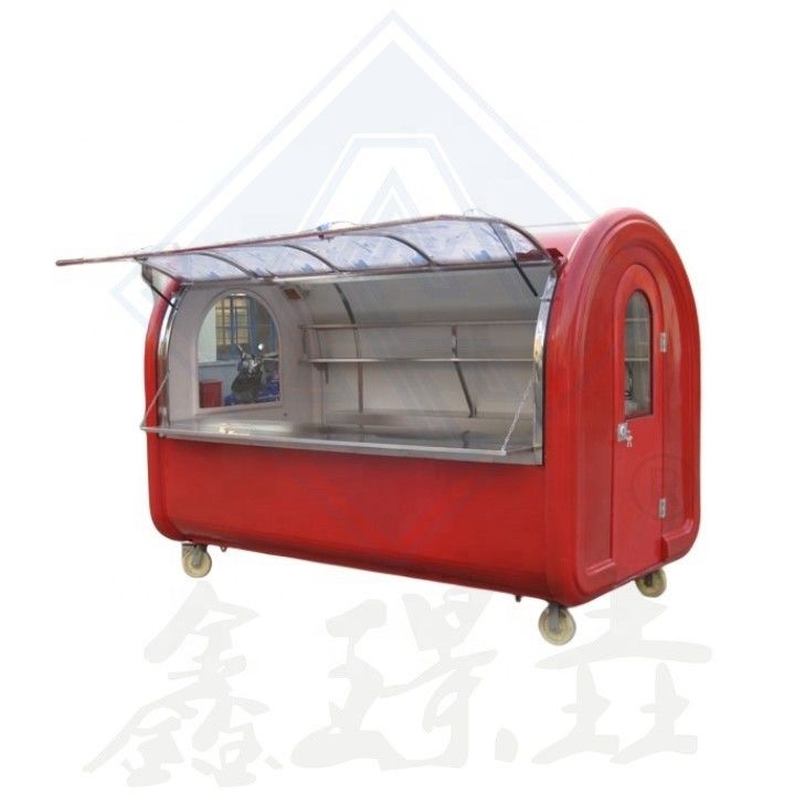 Hotel's Favorite Galvanized Steel BBQ Food Truck Mobile Electric Motorcycle Food Cart