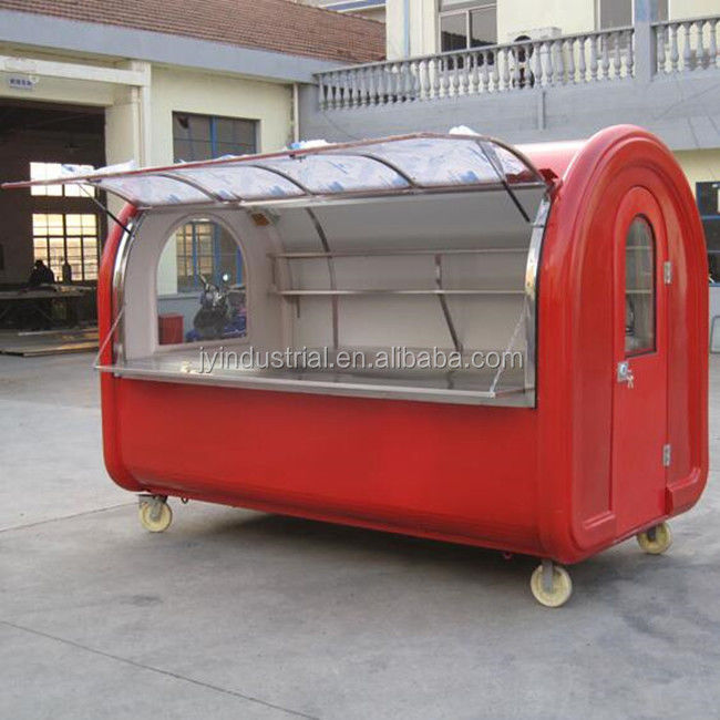 Design moderno colore rosa chiaro ciambella waffle hot dog cucina food truck JY-B35 personalizzato
