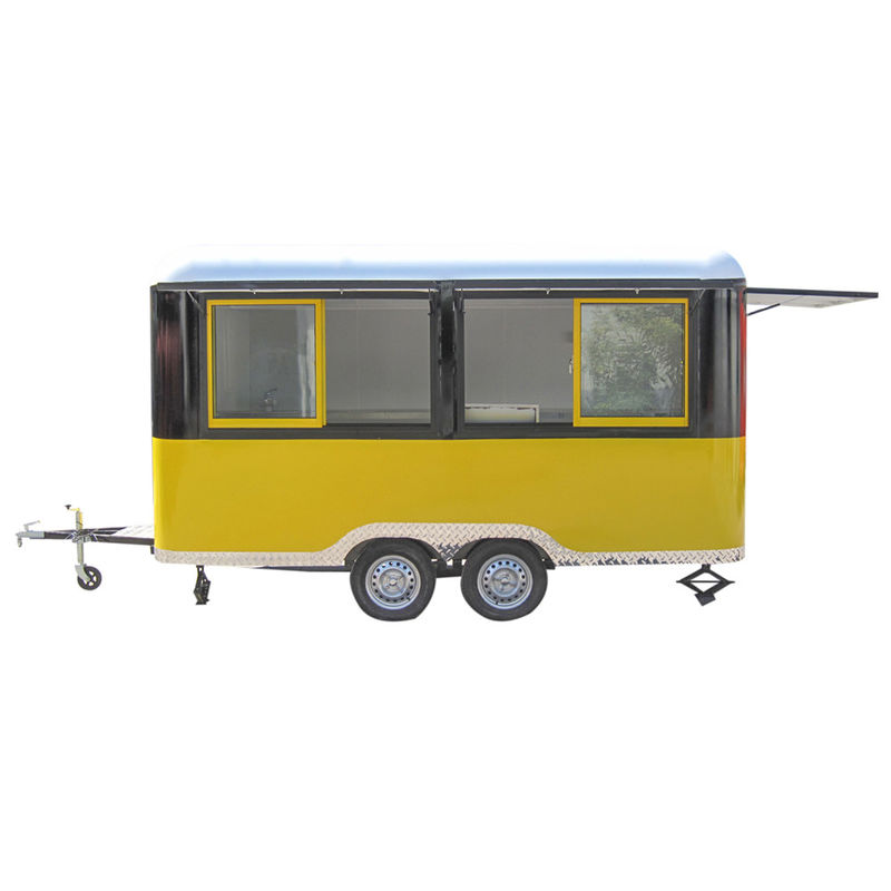 Camionetto alimentare elettrico in stile retrò per hot dog e gelati 2300*1750*2100mm Dimensione