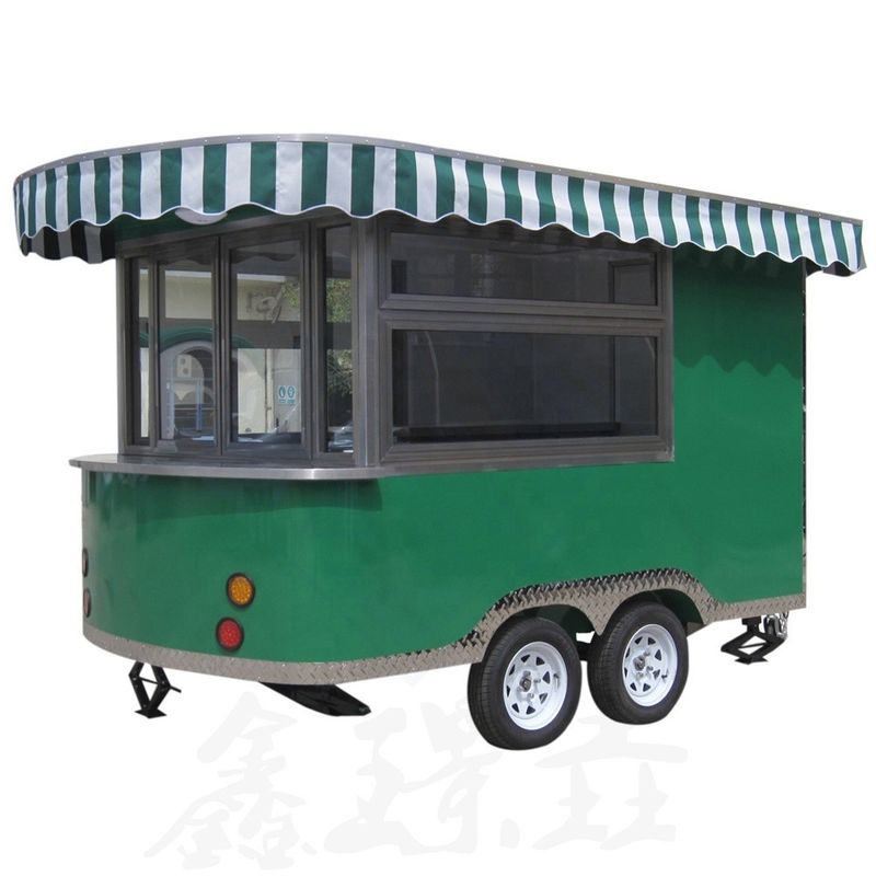 1200 kg Capacità di carico Motore triciclo carrello alimentare mobile per la spiaggia di tacchino carrello espositivo alimentare