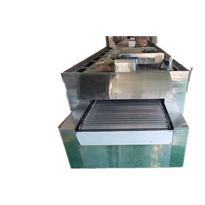 22.5 x 32.5 x 24.5 cm Forno per la produzione di biscotti con nastro trasportatore e nastro in acciaio al carbonio