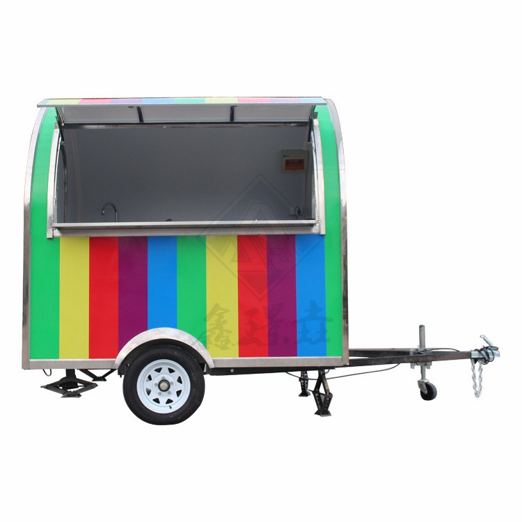 Camionino alimentare mobile quadrato e rotondo industriale personalizzato 2.8M singolo/doppio asse