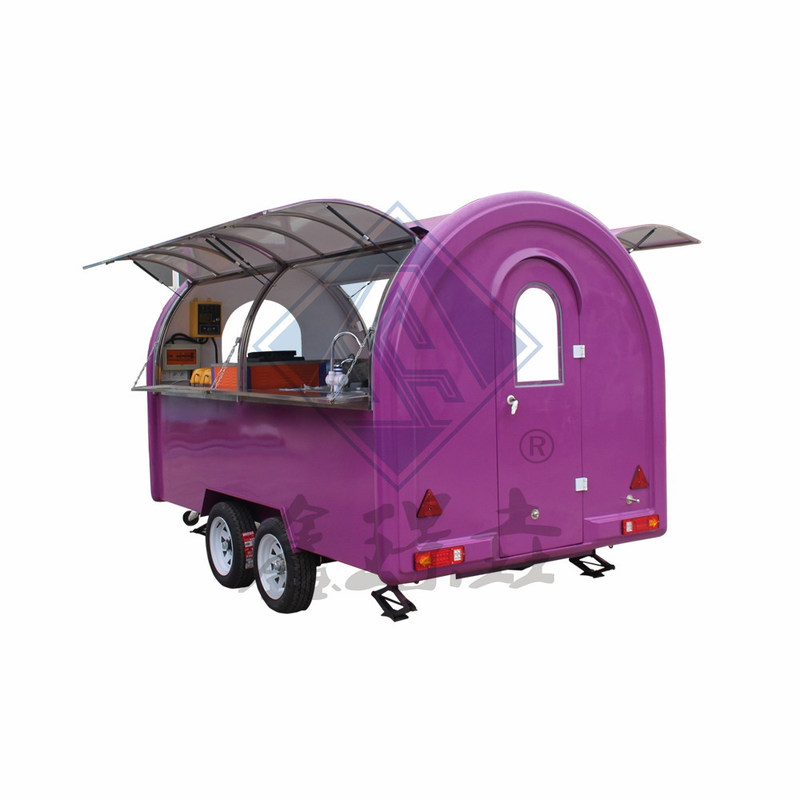 Camion alimentare mobile a singolo/doppio asse con baldacchino e attrezzature di cottura personalizzate