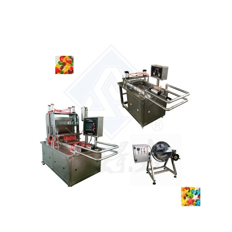 500 kg Heart Bean Gummy Candy Depositing Machine Perfetto per i negozi di cibi e bevande