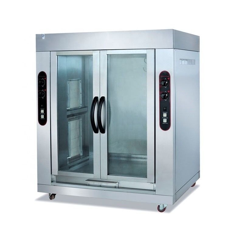 Apparecchio di cucina di stile avanzato Gas a due lampadine rotisserie per pecore e maiali