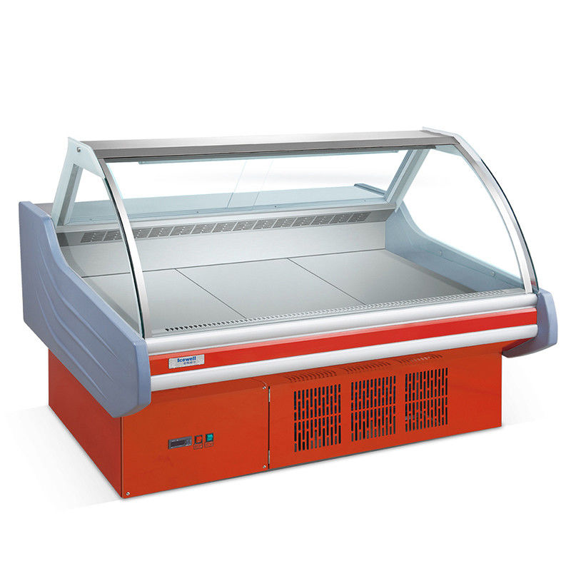 Acciaio inossidabile 201 Materiale Deli Cooler per la refrigerazione dei display di carne dei supermercati