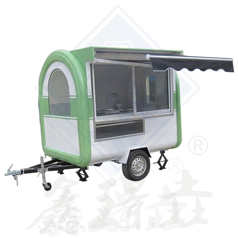 Camionino alimentare mobile a singolo asse da 250 cm con carrello del rivenditore alimentare