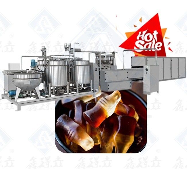 150-600 kg/h Soft Bear Candy Jelly Gummy Making Machine con materiale in acciaio inox