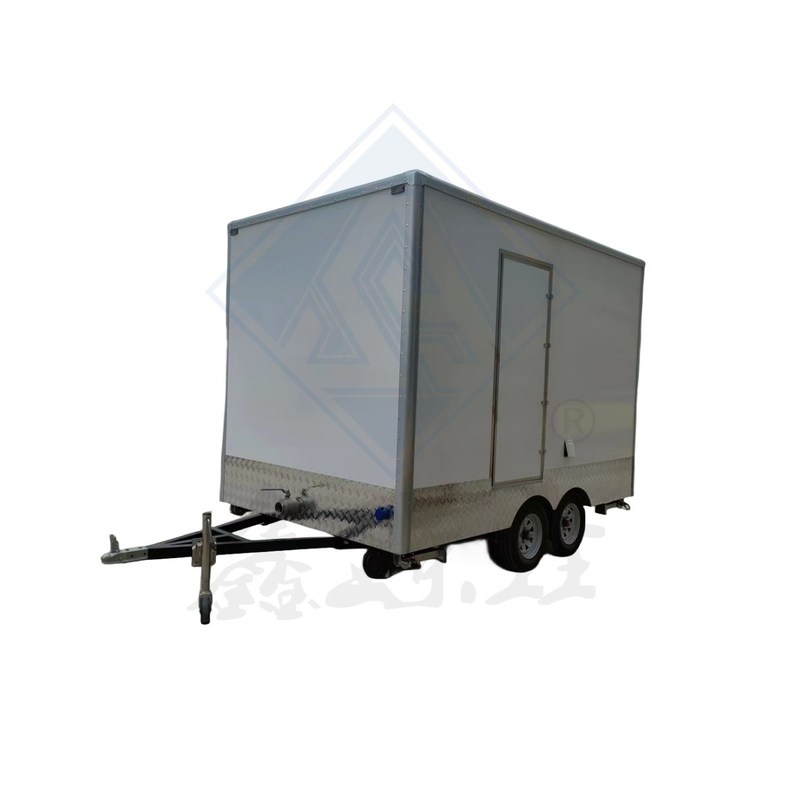 Steel portable 2 stall trailer per servizi igienici pubblici per uso commerciale e mobile