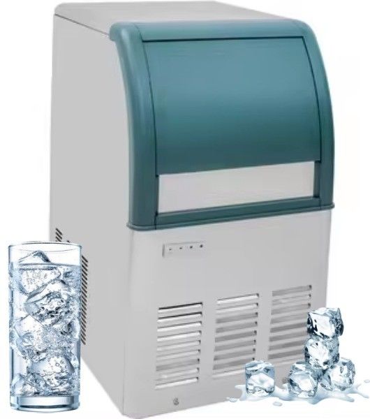 Capacità di stoccaggio di ghiaccio da 100 kg Fabbricante di ghiaccio commerciale per ristoranti in acciaio inossidabile